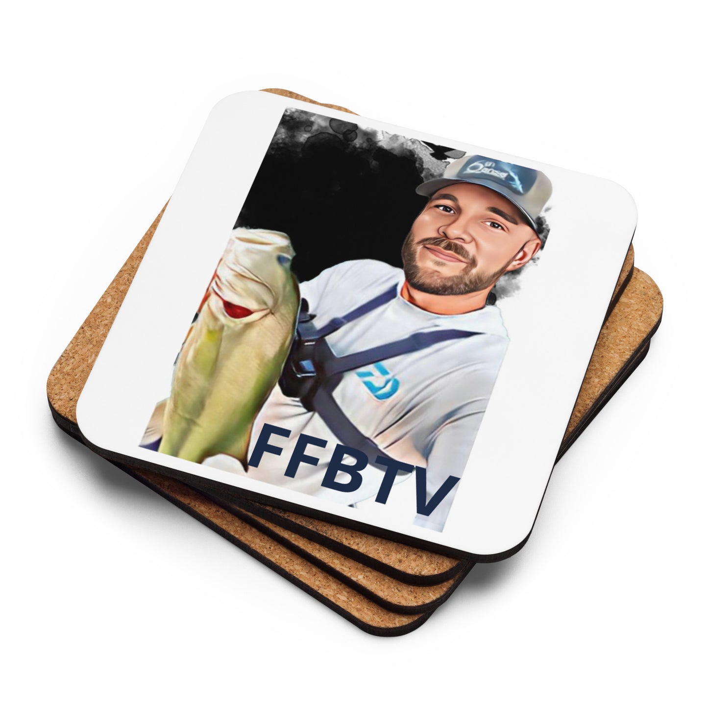 FFBTV Cork-Back Coaster